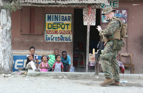  Marines Patrol In Haiti