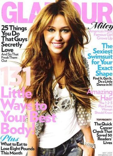  Miley on the cover