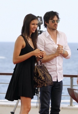  Nina & Ian doing an interview outside at the Monte Carlo テレビ Festival