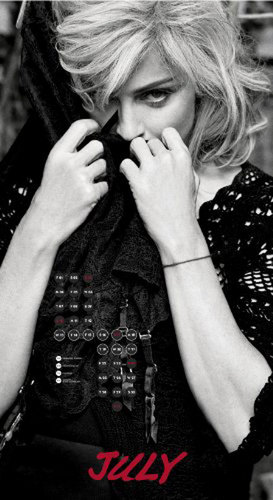  Official Madonna Calendar for 2011