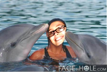  Paris swimming with the dolphins <3