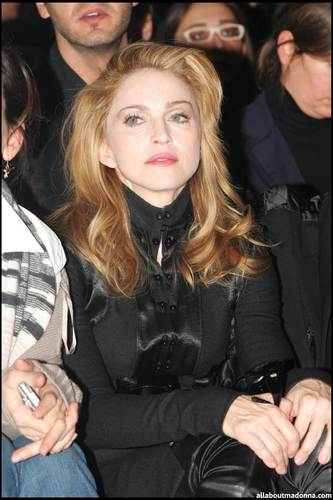 Photos Of The Day: Madonna at Jean Paul Gaultier Fashion show in Paris