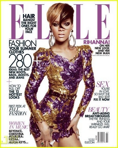 Rihanna Covers 'Elle' July 2010