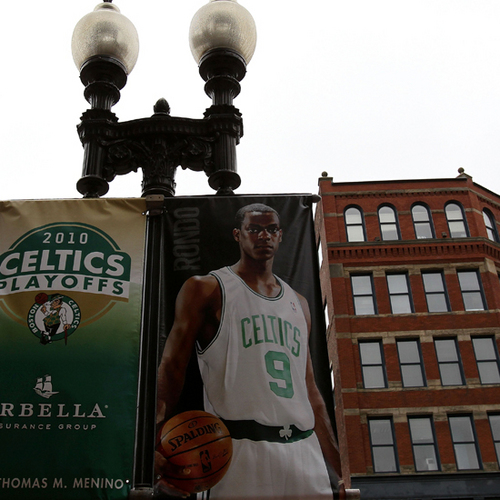  :)- Rondo poster hanging on Boston building :P