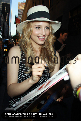  Dianna greeting Fans before a konzert in NYC 30th May,2010