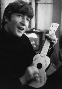  John with ukulele