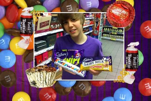  Justin Biieber Loves Süßigkeiten