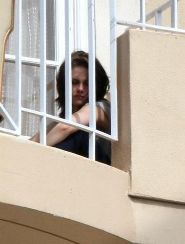  Kristen At Four Season's balcony in Beverly Hills on Sunday, .June 13