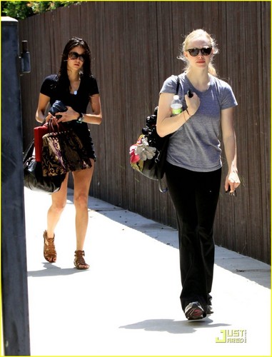 Amanda Seyfried and Nina Dobrev leaving a gym in LA 6/14/10
