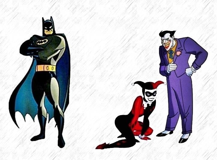 Batman, The Joker, and Harley Quinn