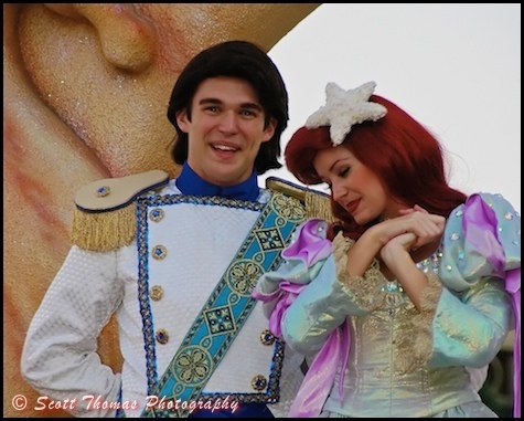  Disneys Eric and Ariel at 迪士尼 World