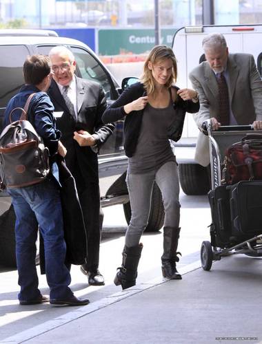  Hilary and John Campisi depart LAX Airport 6/10/10