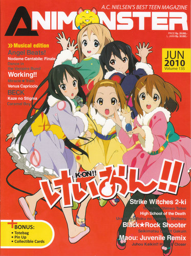 K-On!: Animonster Cover (June 2010,no 135)