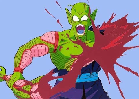 Piccolo Ripping Off His Arm