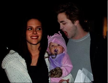  baby Nessie with her parents