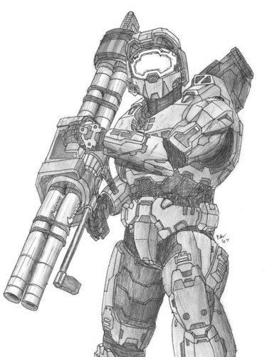  MASTER CHIEF(with pencil)