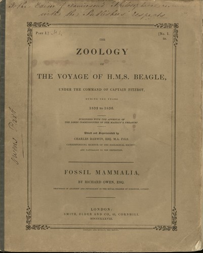  The Zoology of the Voyage of H.M.S. सूंघा, बीगल