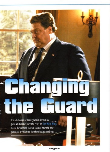  기사 The West Wing- Changing of the Guard