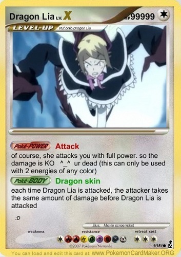 dragon lia card