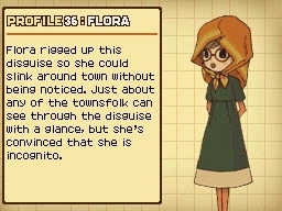  Flora in her disguise with info