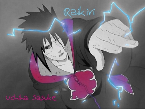  Sasuke color splash achtergrond