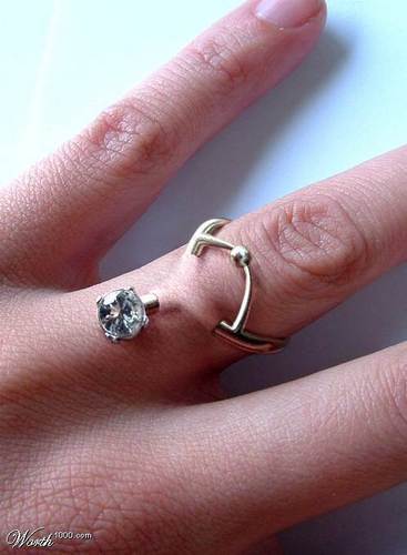  diamond ring piercing