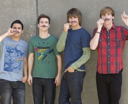  Big Time Rush - mustaches!!