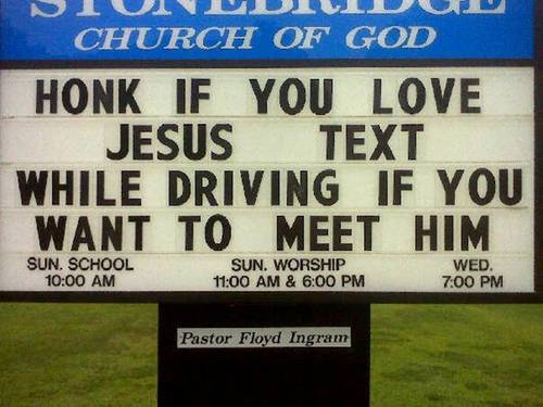  Honk if u love Jesus