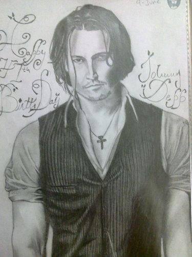  My Sketch Of Johnny On His Bday!!