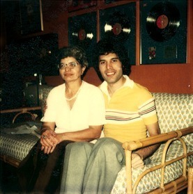  Freddie With parents Jer and Bomi Bulsara in the early 1980s