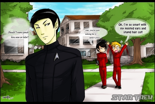 Kirk mad at Spock