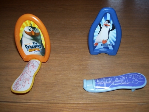  Two "Penguin Launchers" from Honey Nut Cheerios