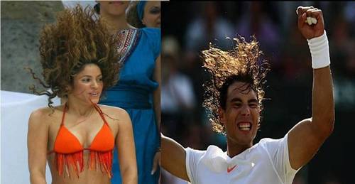  rafa and Шакира hair