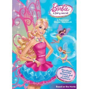  芭比娃娃 A Fairy Secret (Barbie Panorama Sticker Book)