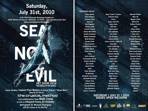  Michelle DJing at Sea No Evil Art Zeigen in Riverside, CA on July 31st - Poster
