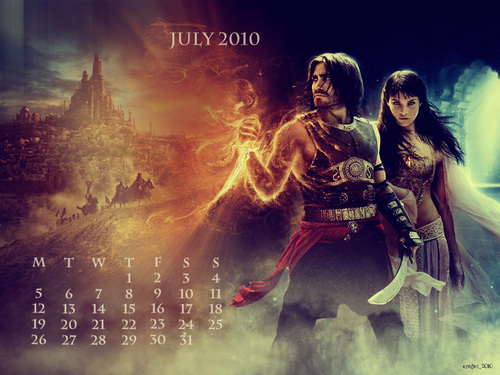  Prince of Persia July Calendar