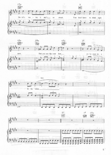 When You Were Young sheet music (piano/vocals) Page 5/7