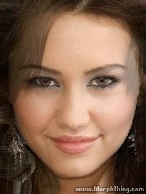  miley cyrus morphed with demi lovato
