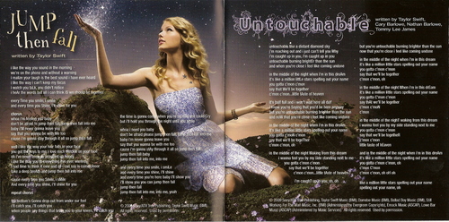  "Fearless (Platinum Edition)" booklet scans