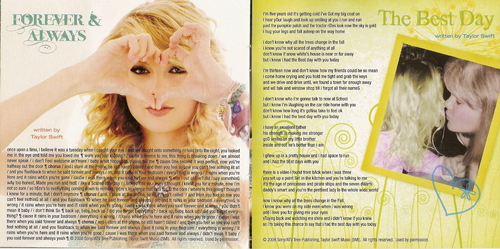  "Fearless (Platinum Edition)" booklet scans