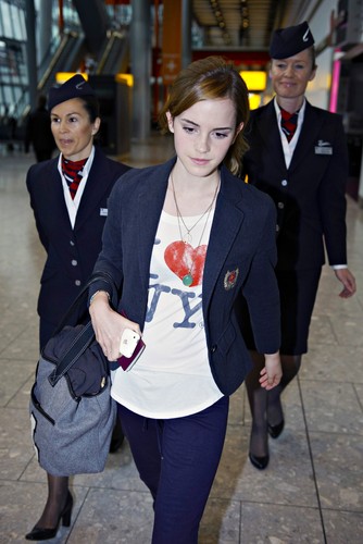  Emma Watson - Heathrow Airport