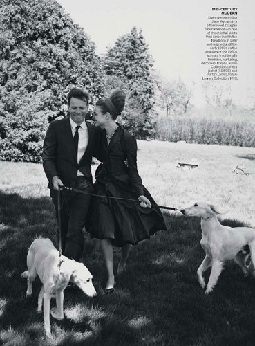  Natalia Vodianova & Ewan McGregor سے طرف کی Peter Lindbergh for Vogue US July 2010
