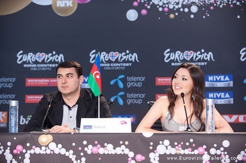  Safura at press conference after секунда rehearsal