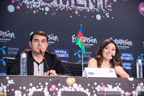  Safura at press conference after seconde rehearsal
