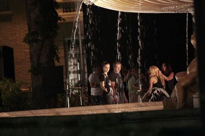  Blake & Leighton on set of "Gossip Girl"