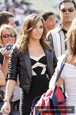  Demi Lovato-july11th bernyanyi the National Anthem at Dodgers vs. Cubs game.