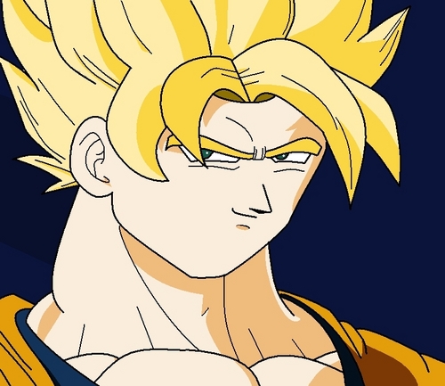  How to draw 孫 悟空 SSJ in MS Paint Step 5