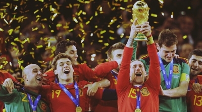  Spaniards celebrating
