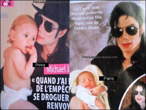  baby prince and baby paris with michael