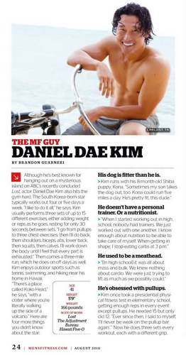  Daniel Dae Kim - Men's Fitness [Agosto 2010]